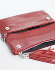 lepelou - leder - ANNA – Leder Umhängetasche rot -