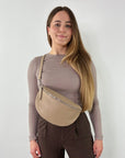 lepelou - leder - Bauchtasche - TONI Bauchtasche beige – Large - LPBTONBEIL