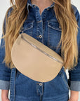 lepelou - leder - Bauchtasche - TONI Bauchtasche beige – Large - LPBTONBEIL
