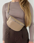 lepelou - leder - Bauchtasche - TONI Bauchtasche beige – Medium - LPBTONBEIM
