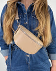 lepelou - leder - Bauchtasche - TONI Bauchtasche beige – Medium - LPBTONBEIM