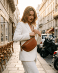 lepelou-leder-Bauchtasche-TONI Bauchtasche cognac – Large -LPBTONCOGL