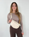 lepelou - leder - Bauchtasche - TONI Bauchtasche creme – Large - LPBTONCREL