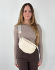 lepelou - leder - Bauchtasche - TONI Bauchtasche creme – Large - LPBTONCREL1