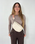 lepelou - leder - Bauchtasche - TONI Bauchtasche creme – Large - LPBTONCREL2