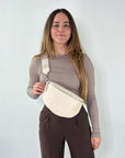 lepelou - leder - Bauchtasche - TONI Bauchtasche creme – Large - LPBTONCREL3