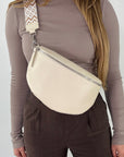 lepelou - leder - Bauchtasche - TONI Bauchtasche creme – Large - LPBTONCREL3