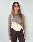 lepelou - leder - Bauchtasche - TONI Bauchtasche creme – Large - LPBTONCREL5