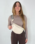 lepelou - leder - Bauchtasche - TONI Bauchtasche creme – Large - LPBTONCREL6