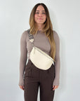 lepelou - leder - Bauchtasche - TONI Bauchtasche creme – Large - LPBTONCREL7