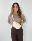 lepelou - leder - Bauchtasche - TONI Bauchtasche creme – Medium - LPBTONCREM