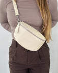 lepelou - leder - Bauchtasche - TONI Bauchtasche creme – Medium - LPBTONCREM