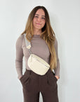 lepelou - leder - Bauchtasche - TONI Bauchtasche creme – Medium - LPBTONCREM1
