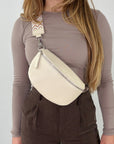 lepelou - leder - Bauchtasche - TONI Bauchtasche creme – Medium - LPBTONCREM3