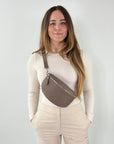 lepelou - leder - Bauchtasche - TONI Bauchtasche taupe – Medium - LPBTONTAUM