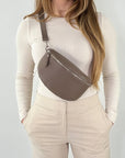 lepelou - leder - Bauchtasche - TONI Bauchtasche taupe – Medium - LPBTONTAUM