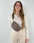 lepelou - leder - Bauchtasche - TONI Bauchtasche taupe – Medium - LPBTONTAUM3