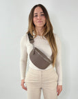 lepelou - leder - Bauchtasche - TONI Bauchtasche taupe – Medium - LPBTONTAUM4