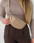 lepelou - leder - Bauchtasche - TONI beige - LPBTONBEIS
