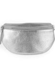 lepelou - leder - Bauchtasche - TONI silber -