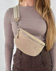 lepelou - leder - Bauchtasche - VALENTINA Wildleder Bauchtasche beige – Medium - LPBVALBEIM
