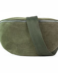 lepelou - leder - Bauchtasche - VALENTINA Wildleder Bauchtasche khaki – Large - LPBVALKHAL5