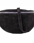 lepelou - leder - Bauchtasche - VALENTINA Wildleder Bauchtasche schwarz – Large - LPBVALSCHL