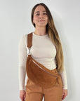 lepelou - leder - Bauchtasche - Wildleder Bauchtasche VALENTINA XL cognac - LPBVALCOGXL6