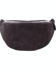lepelou - leder - Bauchtasche - Wildleder Bauchtasche VALENTINA XL dunkelbraun -