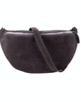 lepelou - leder - Bauchtasche - Wildleder Bauchtasche VALENTINA XL dunkelbraun -