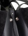 lepelou - leder - Bauchtasche - Wildleder Handtasche TARA schwarz - LPHTARSCH