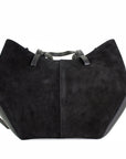 lepelou - leder - Bauchtasche - Wildleder Handtasche TARA schwarz - LPHTARSCH
