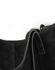 lepelou - leder - Bauchtasche - Wildleder Handtasche TESSA schwarz - LPHTESSCH