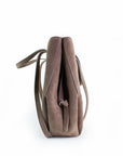 lepelou - leder - Bauchtasche - Wildleder Handtasche TESSA taupe - LPHTESTAU