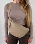 lepelou - leder - Bauchtasche - XL Bauchtasche LARA beige - LPBLARBEIE3