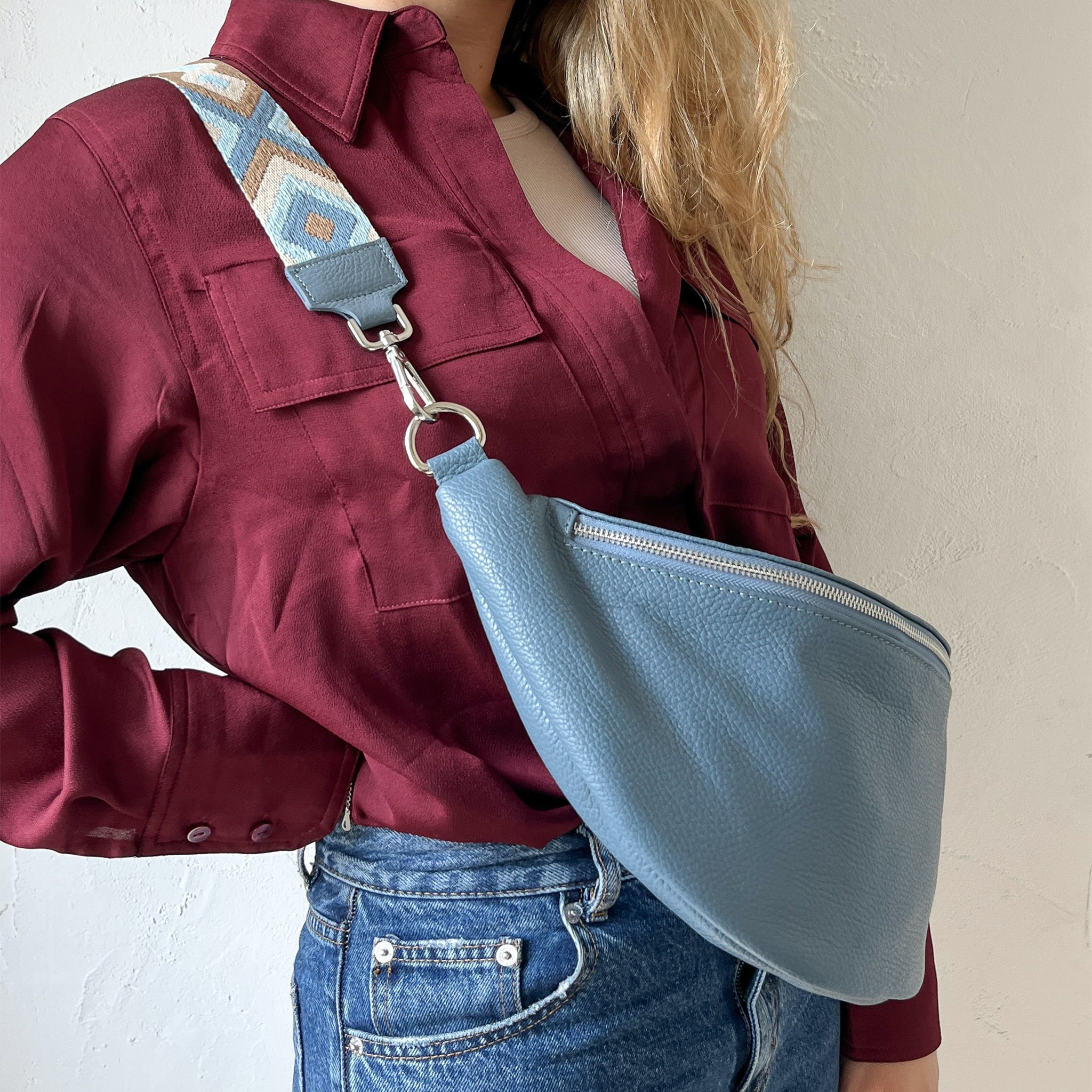 Bauchtasche Leder Mit Wechselgurt