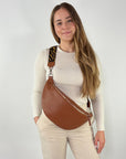 lepelou - leder - Bauchtasche - XL Bauchtasche LARA cognac - LPBLARCOGE2