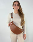 lepelou - leder - Bauchtasche - XL Bauchtasche LARA cognac - LPBLARCOGE3