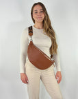 lepelou - leder - Bauchtasche - XL Bauchtasche LARA cognac - LPBLARCOGE5