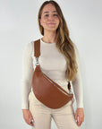lepelou - leder - Bauchtasche - XL Bauchtasche LARA cognac - LPBLARCOGE6