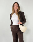 lepelou - leder - Bauchtasche - XL Bauchtasche LARA creme - LPBLARCREE