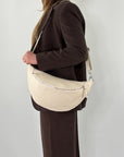 lepelou - leder - Bauchtasche - XL Bauchtasche LARA creme - LPBLARCREE
