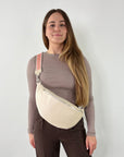 lepelou - leder - Bauchtasche - XL Bauchtasche LARA creme - LPBLARCREE2