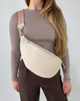 lepelou - leder - Bauchtasche - XL Bauchtasche LARA creme - LPBLARCREE2