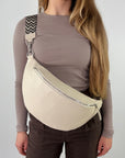 lepelou - leder - Bauchtasche - XL Bauchtasche LARA creme - LPBLARCREE7