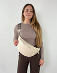 lepelou - leder - Bauchtasche - XL Bauchtasche LARA creme - LPBLARCREE7