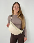 lepelou - leder - Bauchtasche - XL Bauchtasche LARA creme - LPBLARCREE8