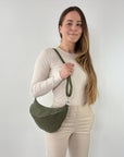 lepelou - leder - Bauchtasche - XL Bauchtasche LARA khaki - LPBLARKHAE