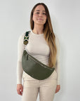lepelou - leder - Bauchtasche - XL Bauchtasche LARA khaki - LPBLARKHAE4