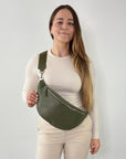 lepelou - leder - Bauchtasche - XL Bauchtasche LARA khaki - LPBLARKHAE5
